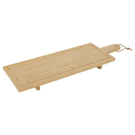 Platou de prezentare lung din bambus, L 60 x D 20 cm