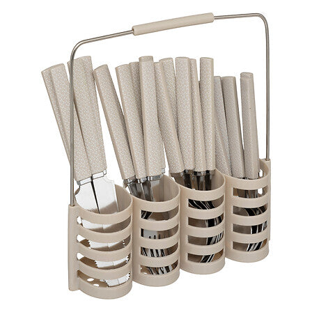 Set tacamuri 24 piese Geo bej - Secret de Gourmet