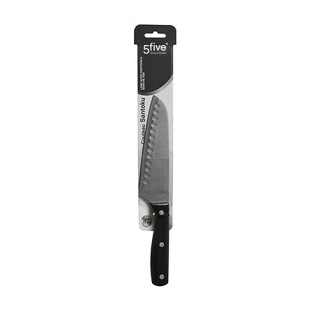 Cutit santoku essentiel negru - Five
