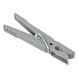 Carlige de rufe din plastic, set 24 bucati, roz, verde si gri