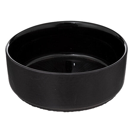 Platou aperitive rotund cu 5 boluri, negru, set 6 piese, D 34 cm