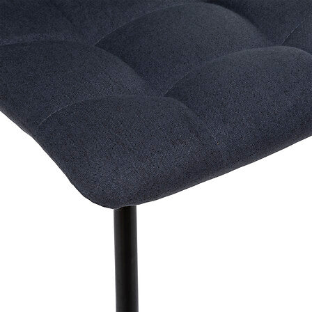 Scaun dining Sirac, gri inchis/negru ,textil- Atmosphera