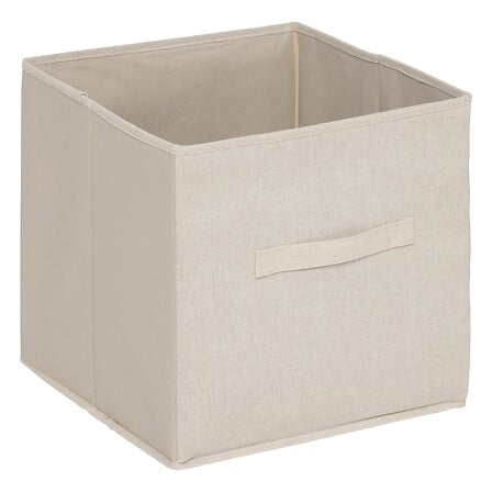 Etajera din bambus cu 2 cosuri de depozitare, bej, H 78,5 cm