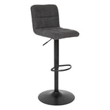 Scuan de bar reglabil,Delek,gri/negru-Atmosphera