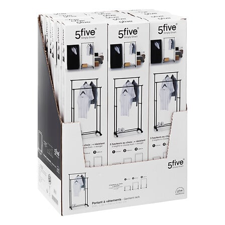 Organizator casa, cuier dbl metal/plastic coaty - Five