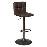 Scaun bar reglabil Delek vintage/teak - Atmosphera