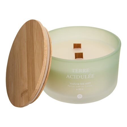 Lumanare parfumata rotunda "Sana" - Parfum fructat, Yuzu ceai verde, 420 g - Atmosphera