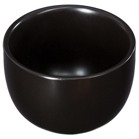 Platou servire lung din bambus cu 4 boluri negre, set 5 piese, L 40 cm