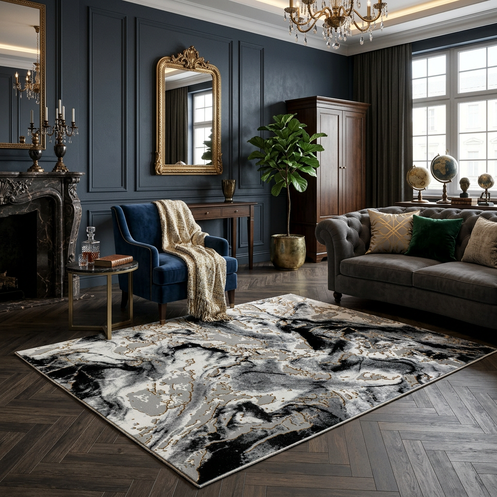 COVOR SOHO R9266 GREY / GOLD 200 X 300
