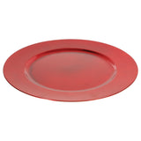Platou rotund decorativ, rosu, D 33 cm | Atmosphera