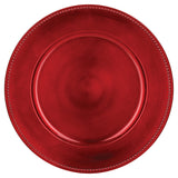 Platou rotund decorativ, rosu, D 33 cm | Atmosphera
