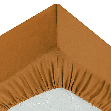 Cearceaf cu elastic,Mustar,160x200x30 cm-Atmosphera