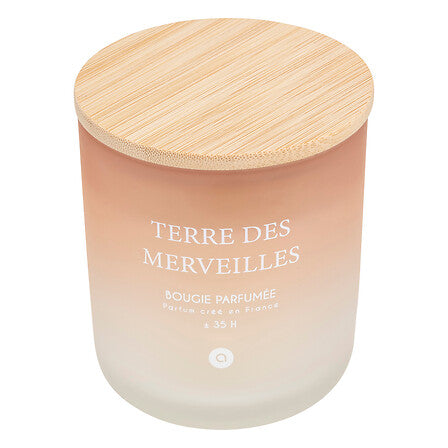 Lumanare parfumata "Terre des Merveilles" - Petale de mosc, 255 g - Atmosphera
