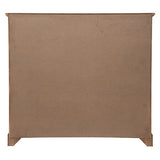 Comoda cu 2 sertare si usa din sticla, lemn natural, L 94 cm