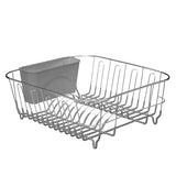 Scurgator de vase compact din metal si PVC, gri, L 36,5 cm
