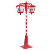 Felinar dublu 66 LED, rosu si alb, H 190 cm | Feeric