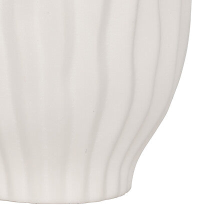 Vaza alb cu dungi fernand H22 cm - Atmosphera