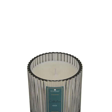 Lumanare parfumata "Albie" - Lemn de oud, Albastru, 290 g - Atmosphera