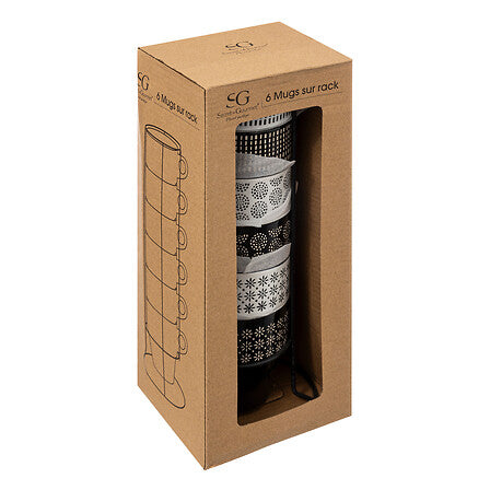 Suport 6 cani m ethnik 26 cl - Secret de Gourmet