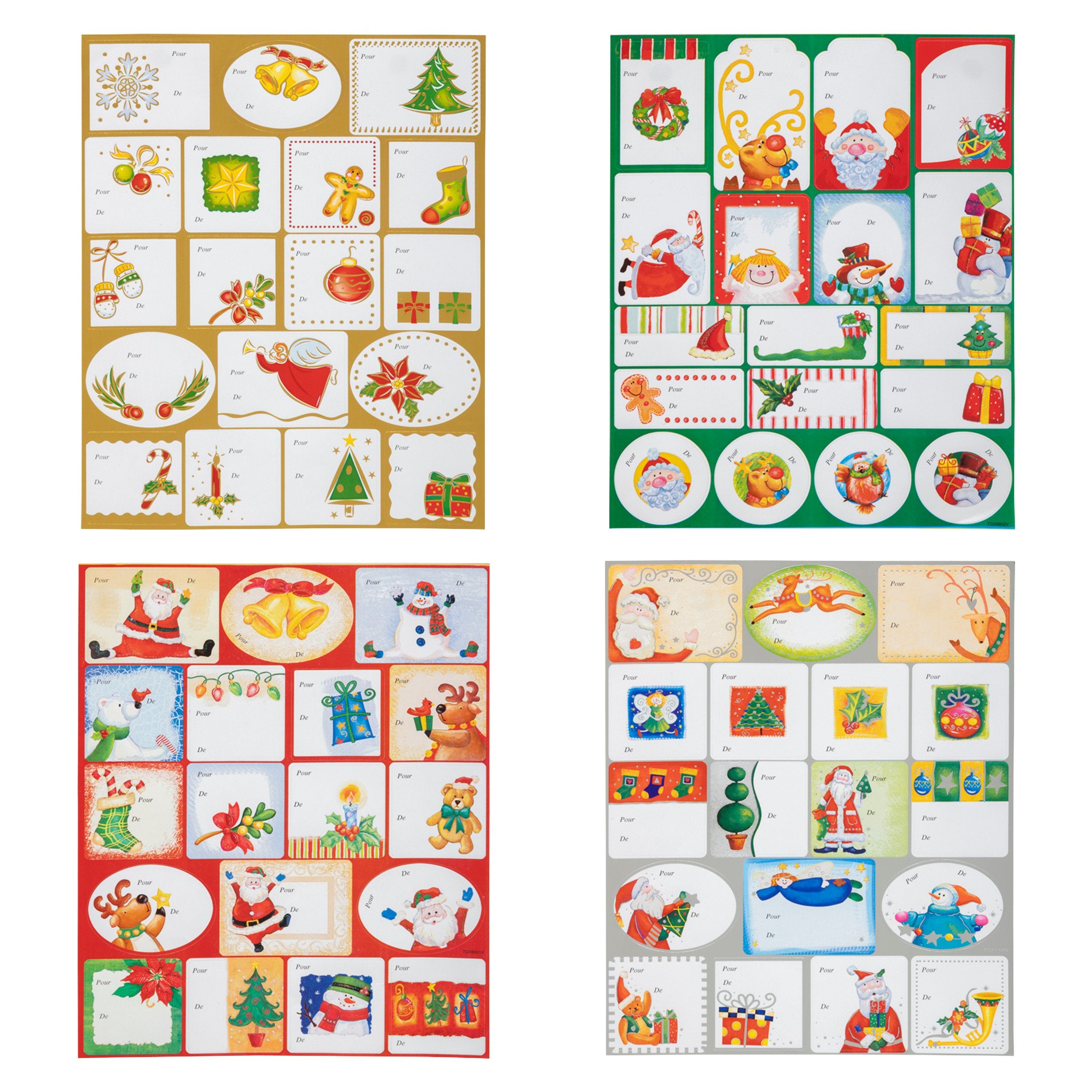 Set 36 etichete cadou cu sclipici | Atmosphera