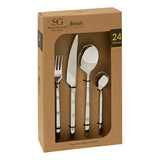 Set tacamuri inox 24 piese borah - Secret de Gourmet
