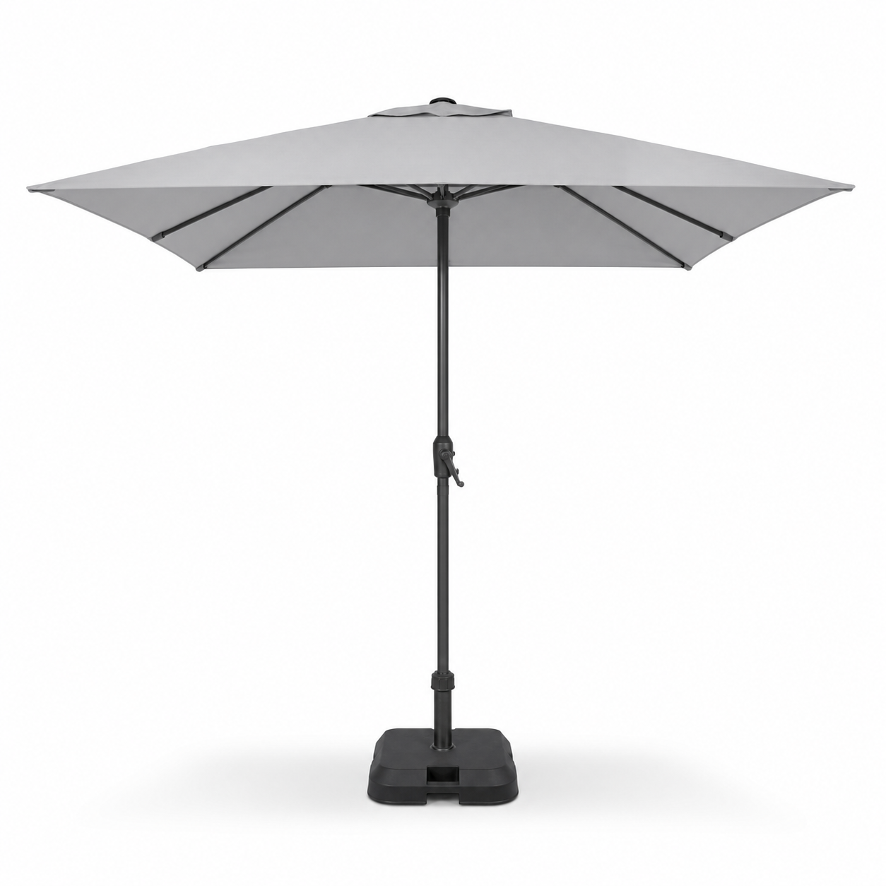 Parasol dreptunghiular inclinabil LOOMPA Antracit