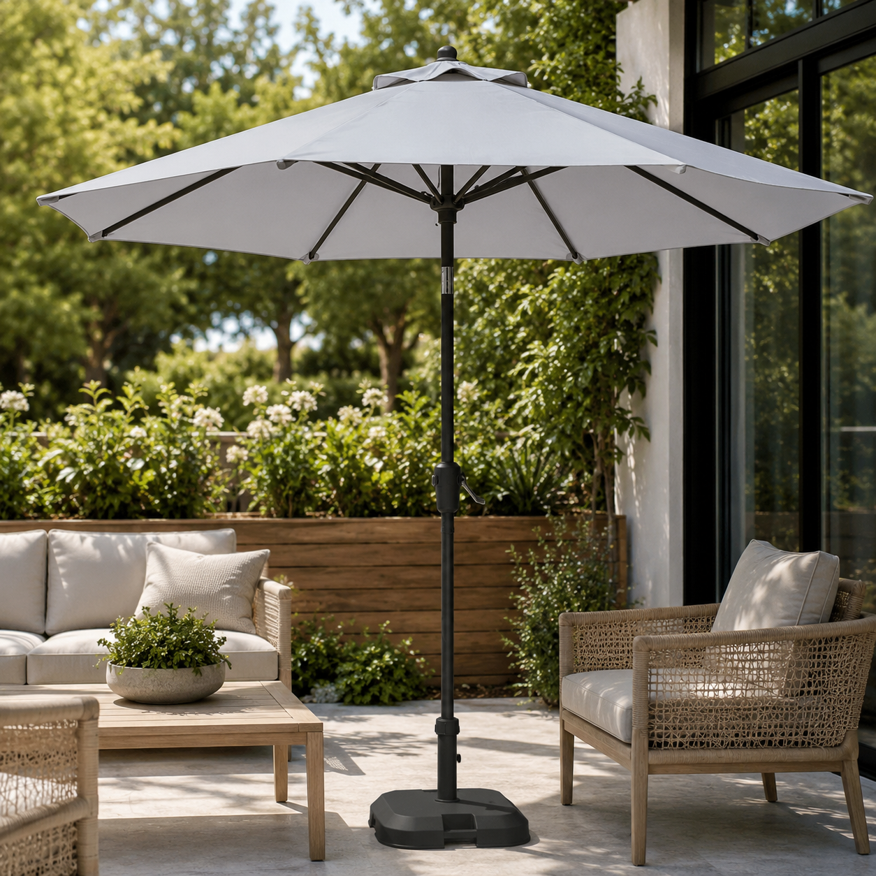 Umbrela si accesorii gradina, umb rotund soya 2.7 m dispx60 - Hesperide