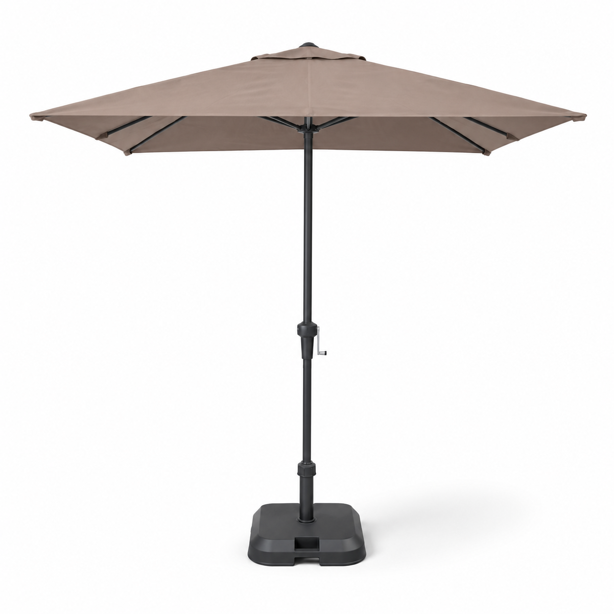 Parasol dreptunghiular inclinabil LOOMPA Antracit