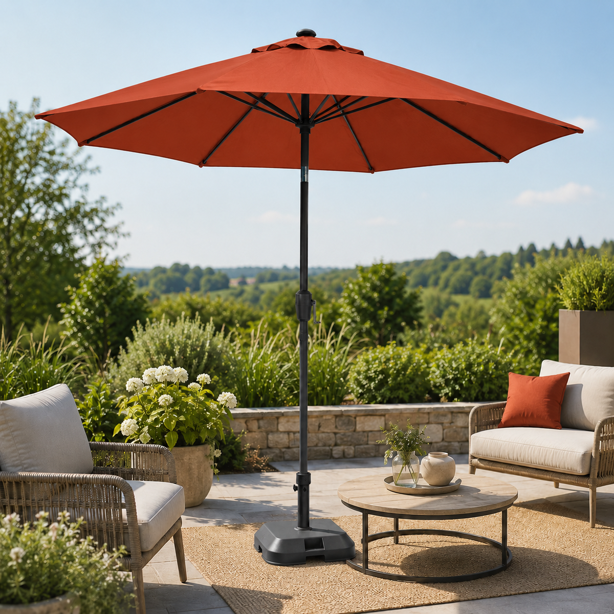 Umbrela si accesorii gradina, umb rotund soya 2.7 m dispx60 - Hesperide