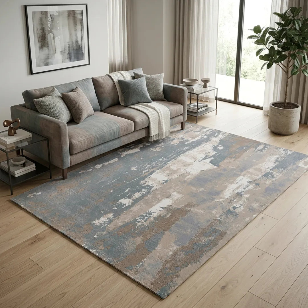 COVOR ICON 9068A CREAM / BLUE 200 X 300 D