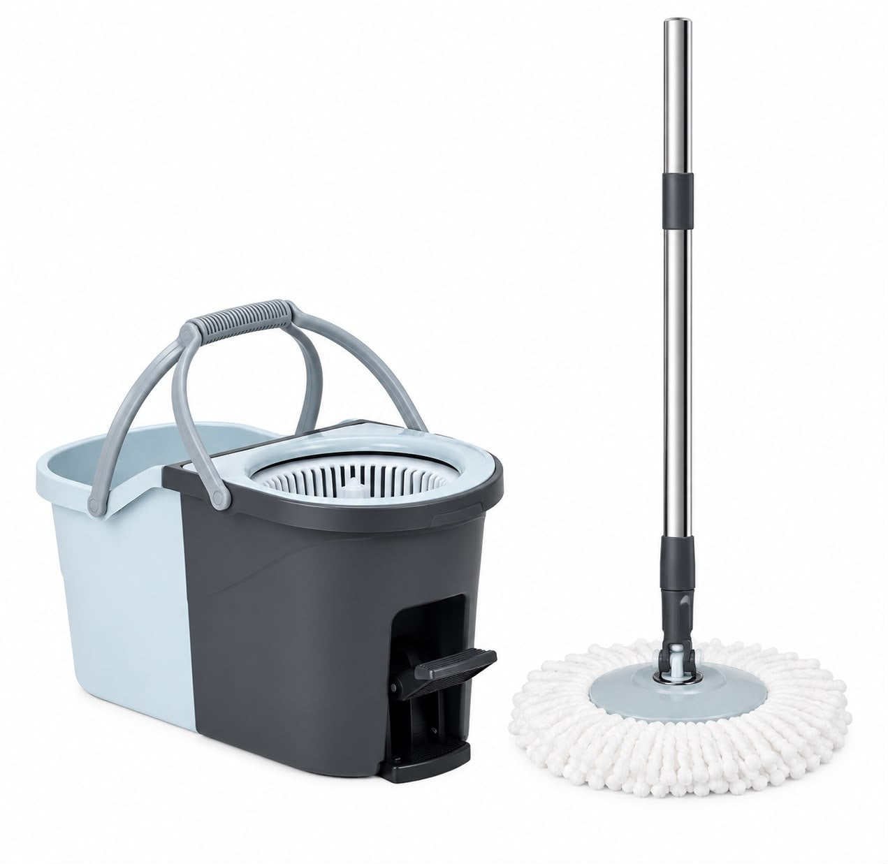 Sistem de curatare Stepa cu galeata dubla mecanica (7 l și 8,2 l) si mop rotativ