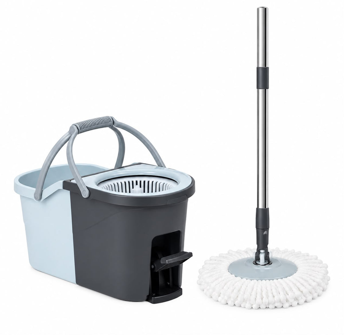 Sistem de curatare Stepa cu galeata dubla mecanica (7 l și 8,2 l) si mop rotativ