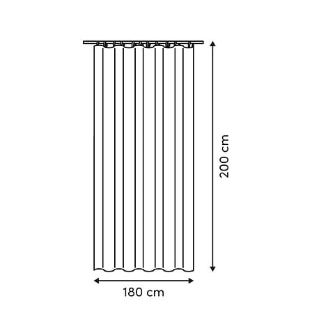 Perdea dus culoare artic - Five