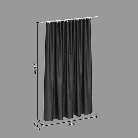 Perdea dus culoare negru - Five