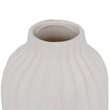Vaza alb cu dungi fernand H22 cm - Atmosphera