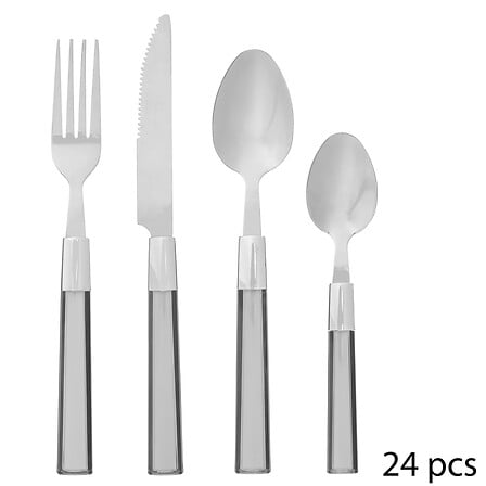 Set tacamuri 24 piese Tamaris gri - Secret de Gourmet