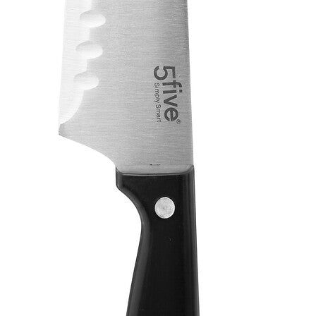 Cutit santoku essentiel negru - Five