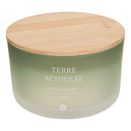 Lumanare parfumata rotunda "Sana" - Parfum fructat, Yuzu ceai verde, 420 g - Atmosphera