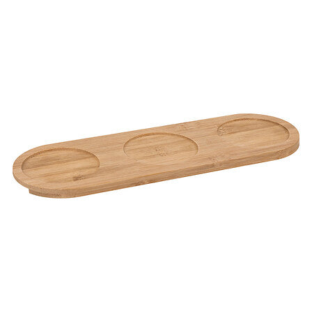 Set aperitiv cu 3 farfurioare si suport, ceramica, L 30 cm