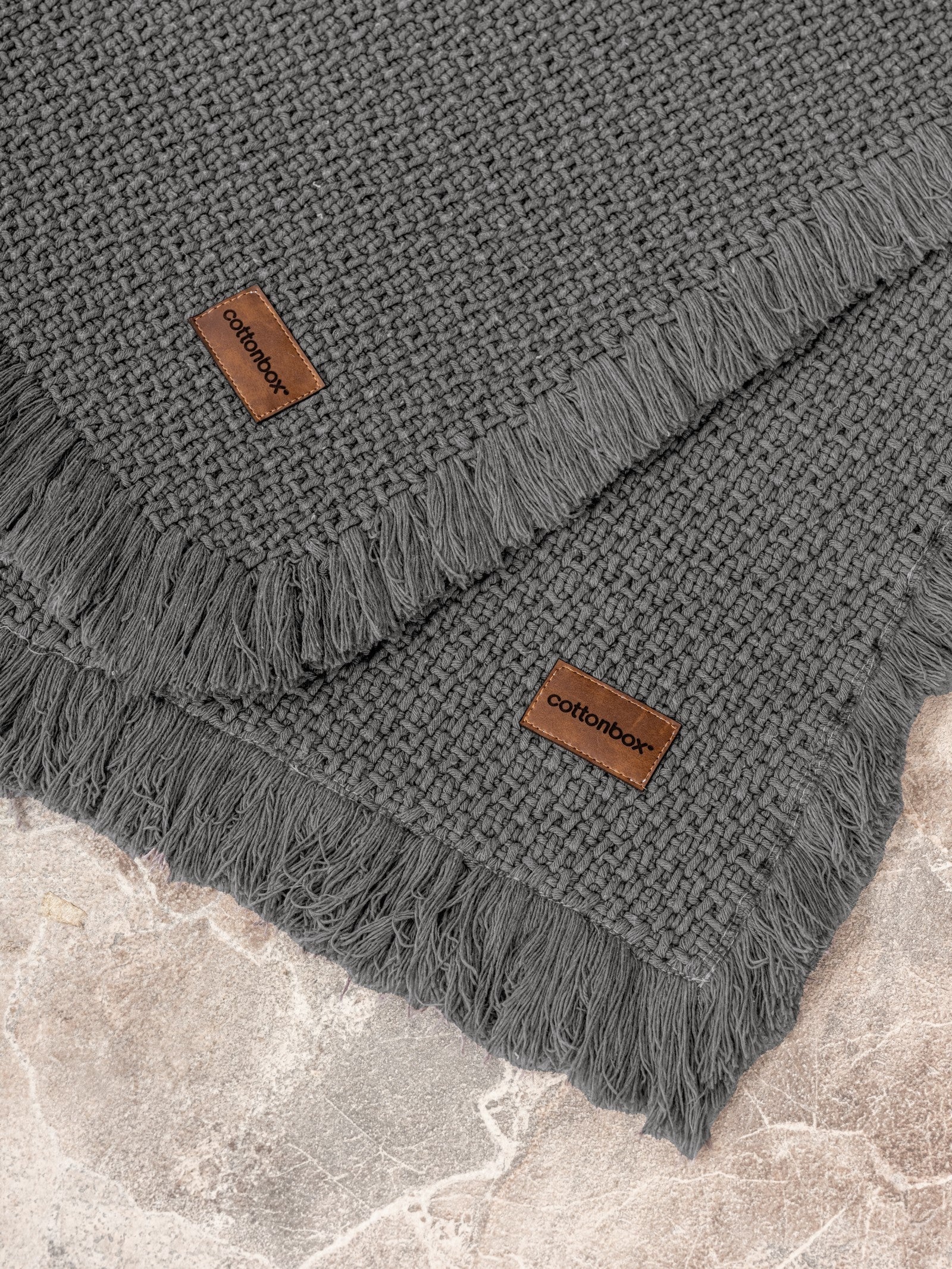 Set Covorase de Baie Antracit 75x125 60x90