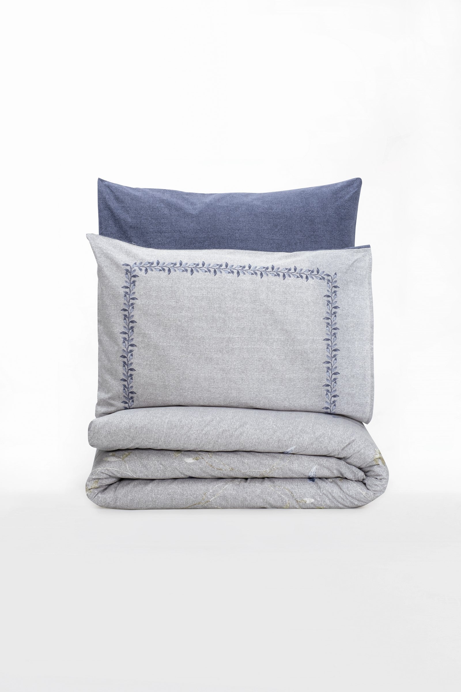 Lenjerie de Pat 2 Persoane Nitsa Bleumarin