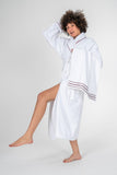 Set Halat de Baie Classic Helya Alb Unisex
