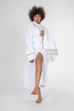 Set Halat de Baie Classic Helya Alb Unisex