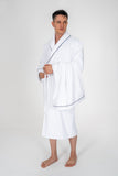 Set Halat de Baie Classic Josina Alb Barbati L/XL
