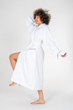 Set Halat de Baie Classic Josina Alb Femei M/L