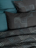 Lenjerie de Pat 2 Persoane Dark Noche Petrol