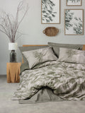Lenjerie de Pat 2 Persoane Dual Frond Kaki