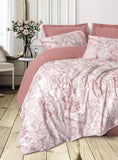 Lenjerie de Pat 2 Persoane Dual Livara Roz Prafuit