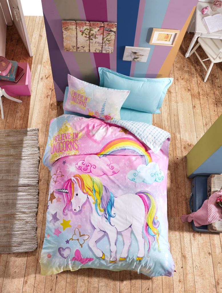 Lenjerie de Pat 1 Persoana Ranforce Junior Dream Mint