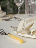 Set Fata de Masa din In Pera Ecru 175x240